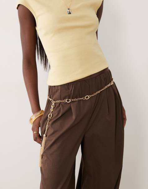 ASOS DESIGN - Ceinture chaîne à pampilles - Doré - view 1