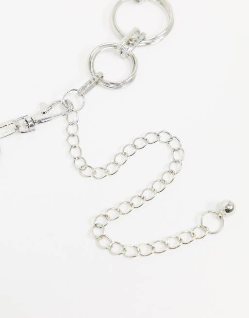 ASOS DESIGN - Ceinture chaîne circulaire - Argenté, 4 de 4
