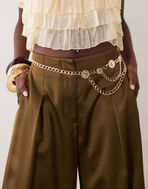 ASOS DESIGN - Ceinture chaîne épaisse avec breloques pièces de monnaie - view 1