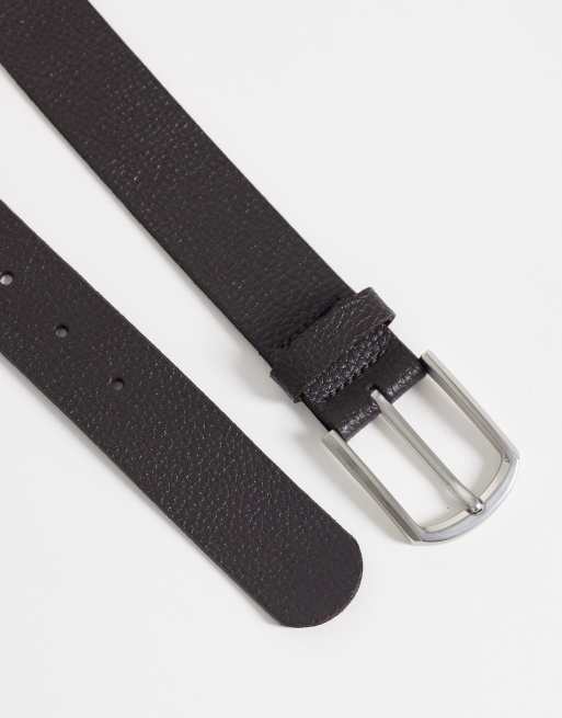ASOS DESIGN - Ceinture en cuir texturé - Marron, 3 de 3
