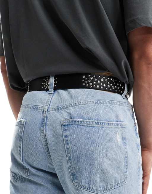 WG-42 Ceinture western marron Stars and Stripes homme, femme | la joya