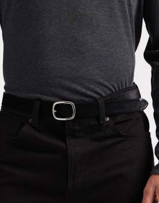 ASOS DESIGN - Ceinture en velours - Noir