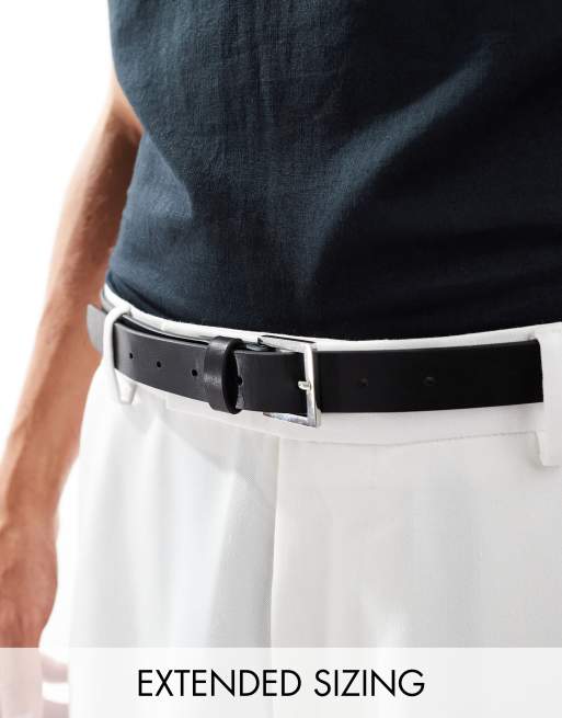 Ceinture fine clearance noir