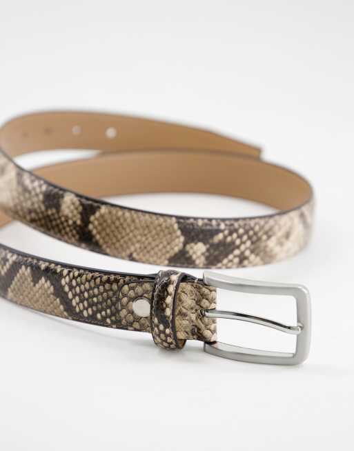 Ceinture en shop peau de serpent