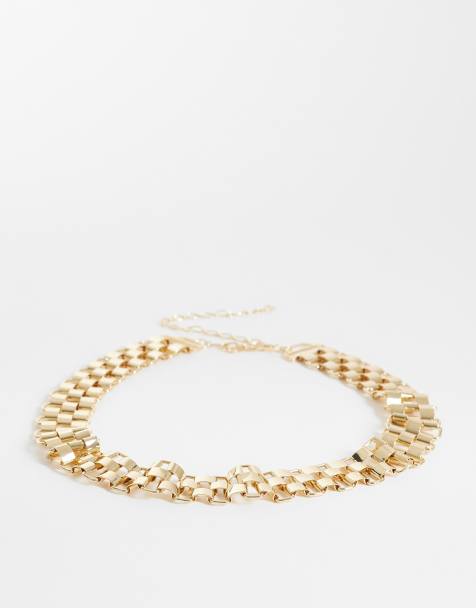 ASOS DESIGN - Ceinture large style montre - Doré - view 1