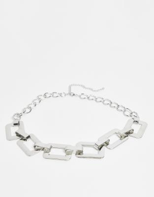 ASOS Design - Ceinture pour taille et hanches à maillons chunky - Argenté