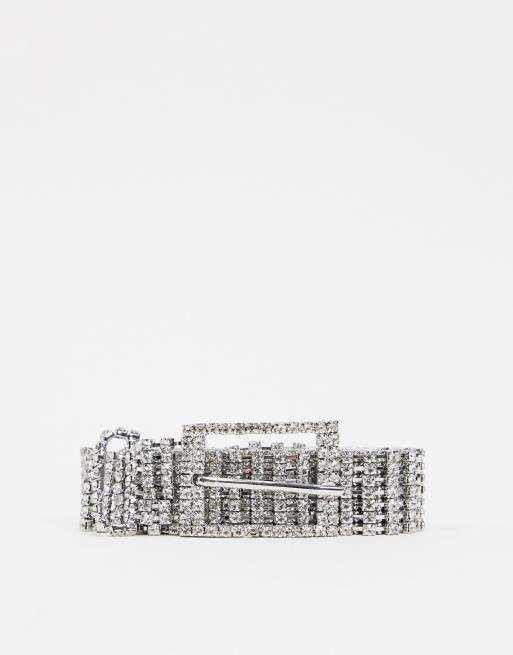 ASOS DESIGN - Ceinture taille et hanches à strass