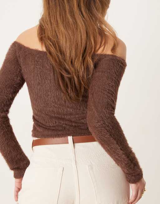 ASOS DESIGN - Ceinture taille et hanches pour jean avec boucle ovale - Fauve, 3 de 3