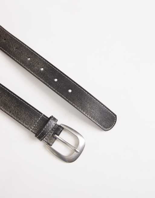 ASOS DESIGN - Ceinture taille et hanches pour jean en PU effet vieilli, 2 de 3
