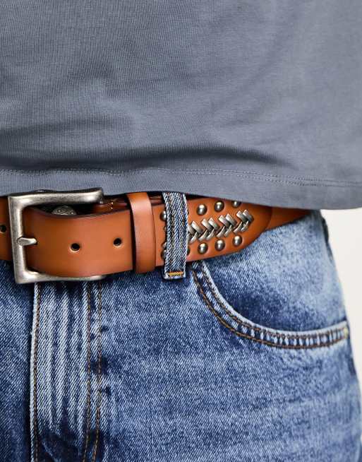 Ceinture hotsell western marron