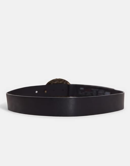 ASOS DESIGN ceinture western à boucle effet vieilli dorée, 6 de 7