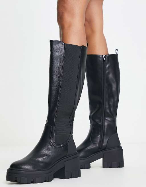 ASOS DESIGN - Celestial - Bottes chelsea montantes à semelle chunky - Noir, 3 de 4