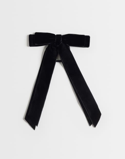ASOS DESIGN cerchietto con fiocco, nero, 4 di 4
