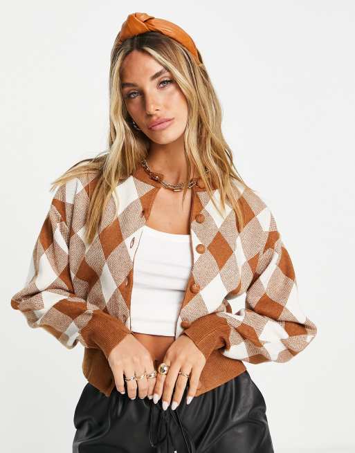 ASOS DESIGN - Cerchietto in pelle sintetica con nodo, color cuoio , 2 di 4