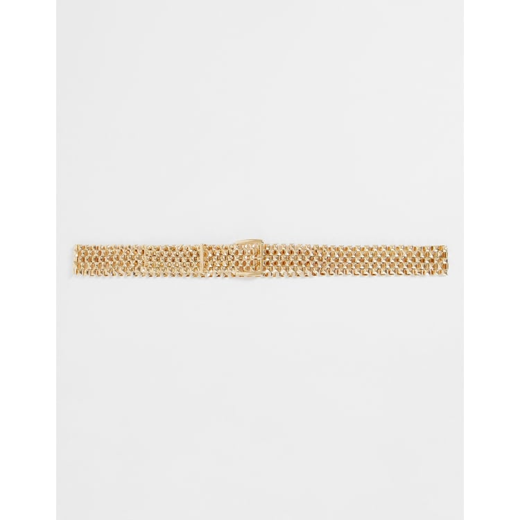 Gold chain outlet belt