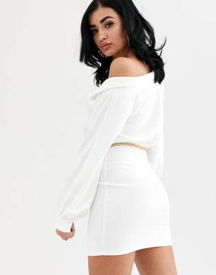 white bodycon dress asos