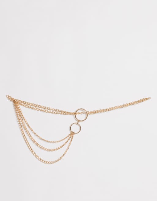 Asos gold chain on sale belt