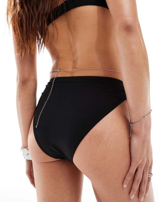 ASOS DESIGN - Chaîne de ventre à maillons gourmette torsadés - Argenté, 3 de 4