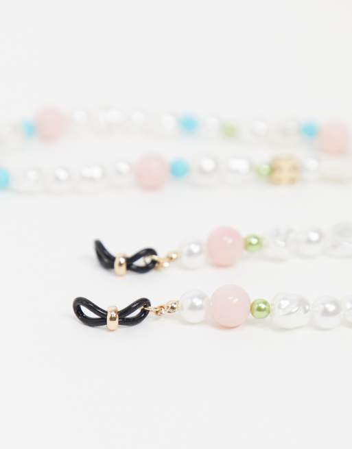 ASOS DESIGN - Chaîne pour lunettes de soleil avec perles variées, 3 de 4