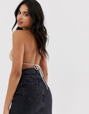 ASOS Pack of 2 Statement Chainmail Bralette Top and Fine Chain