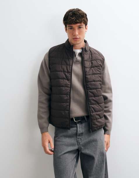 ASOS DESIGN - chaleco acolchado con forro en marrón - view 1