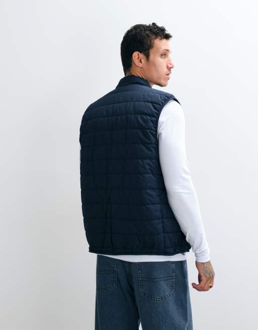 ASOS DESIGN - chaleco acolchado tipo liner en azul marino, 4 de 5