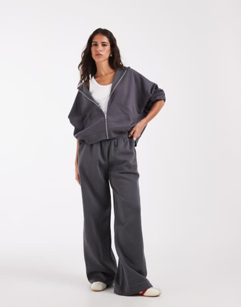 ASOS DESIGN - Chándal gris oscuro con interior cepillado - view 1