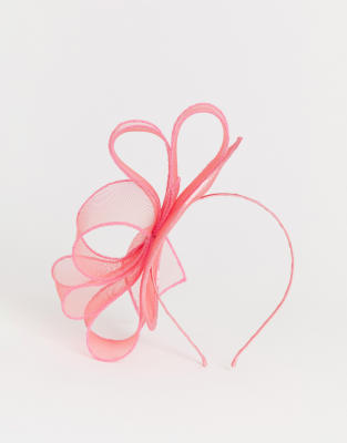 Avec Bibi Sinamay Asos DesignChapeau Et Disque Rose Torsade 3jq4A5RL
