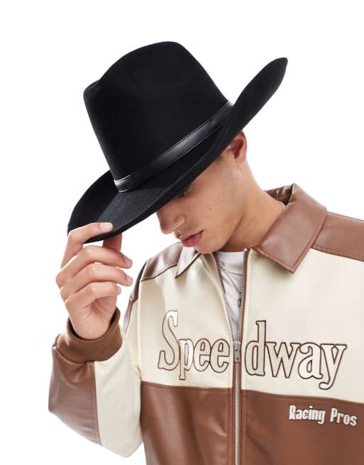 ASOS DESIGN - Chapeau de cow-boy avec bande en similicuir - Noir, 4 de 4