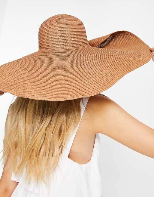 ASOS DESIGN - Chapeau de paille souple et oversize - Marron, 3 de 4
