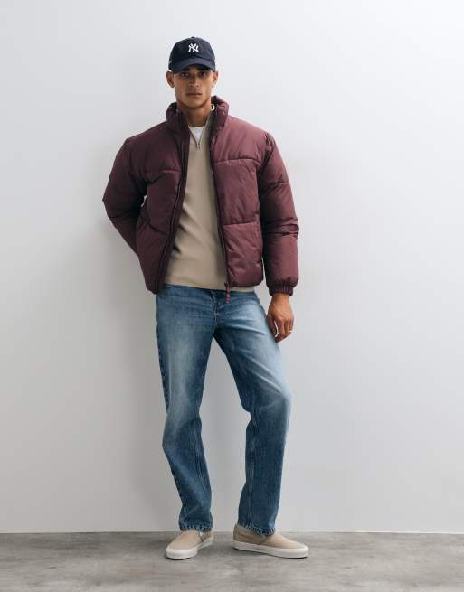 ASOS DESIGN - chaqueta acolchada en burdeos, 3 de 5