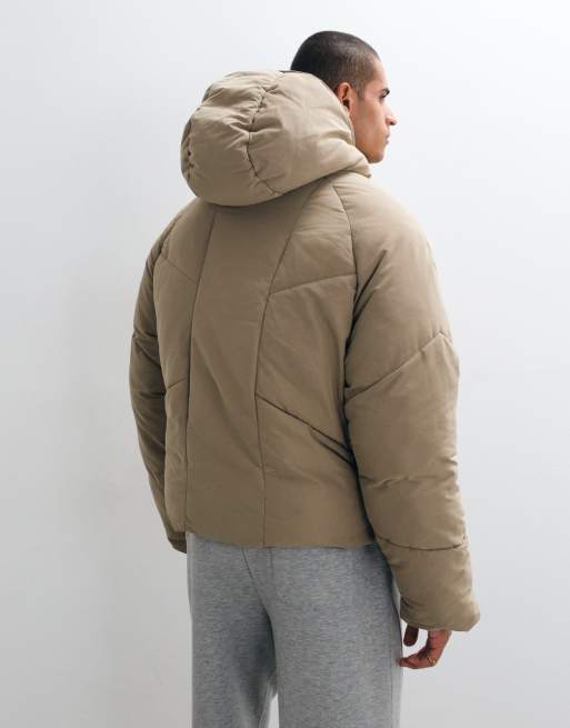 ASOS DESIGN - chaqueta acolchada extragrande en topo, 3 de 5