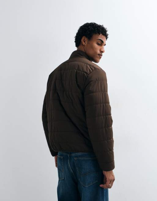 ASOS DESIGN - chaqueta acolchada interior marrón, 3 de 5