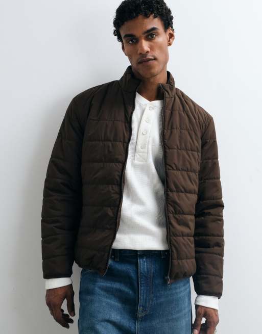ASOS DESIGN - chaqueta acolchada interior marrón, 5 de 5