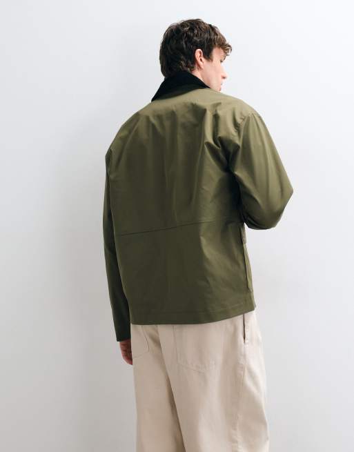 ASOS DESIGN - chaqueta barn extragrande en verde, 4 de 5