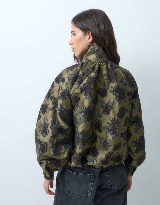 ASOS DESIGN chaqueta de jacquard floral de conjunto en multi, 4 de 5