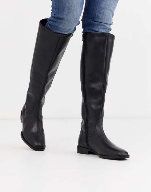 ASOS DESIGN Charisma leather smart riding boot | ASOS