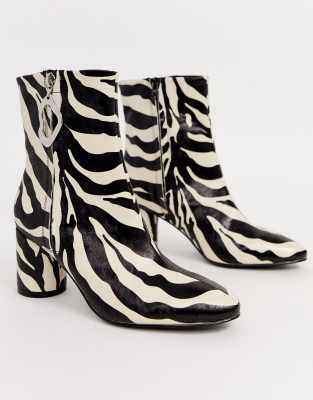 topshop zebra boots