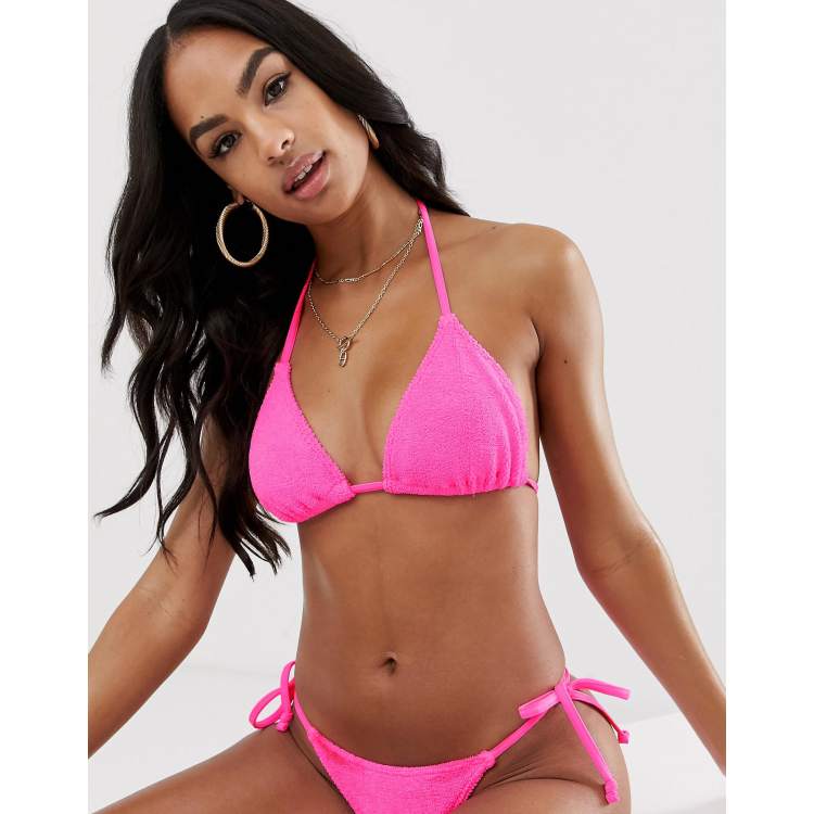 Pink cheap bikini asos