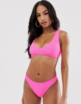 asos pink bikini