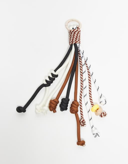 ASOS DESIGN - Charm per la borsa con cordini multicolore