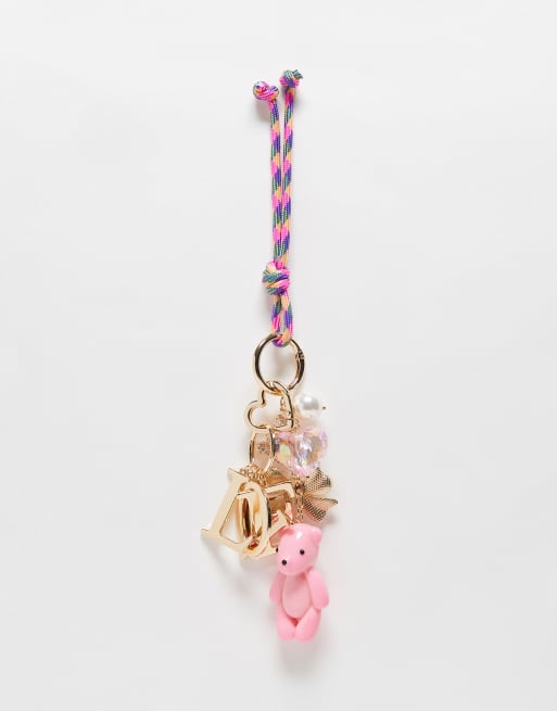 ASOS DESIGN - Charm per la borsa multicolore con scritta "Love" e orsetto, 2 di 3