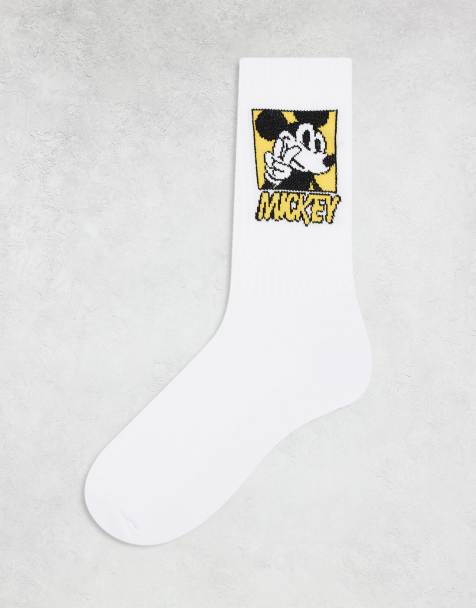 ASOS DESIGN - Chaussettes à imprimé Disney Mickey Mouse - Écru - view 1