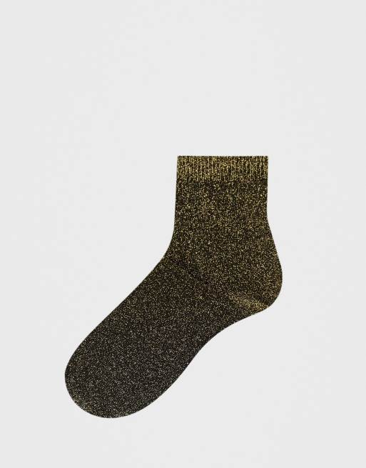 Chaussettes discount paillettes dorées