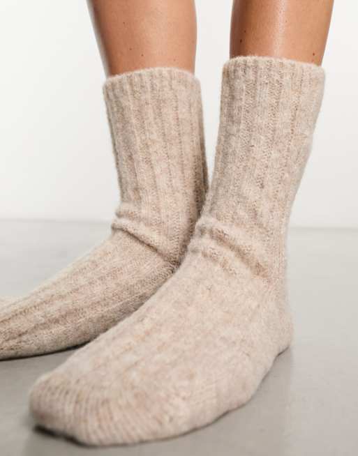 ASOS DESIGN Chaussettes confort chunky Gr ge ASOS