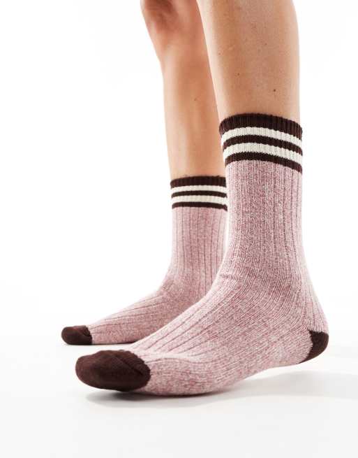 ASOS DESIGN - Chaussettes en maille mélangée à rayures , 2 de 4
