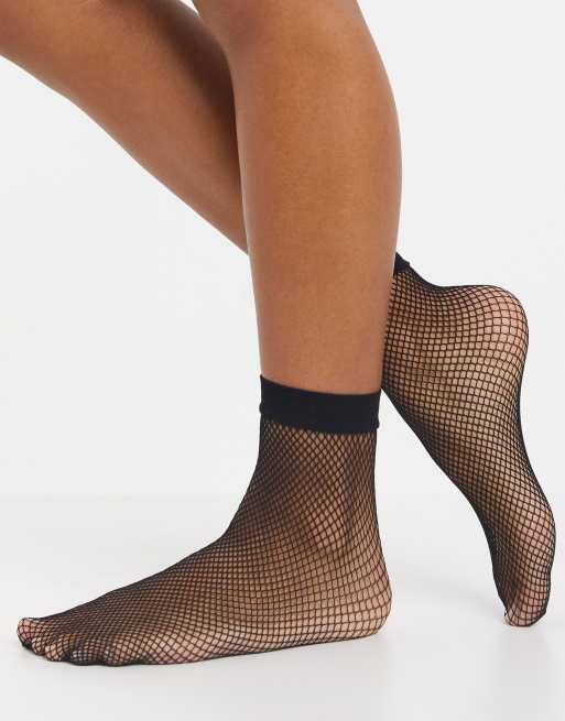 ASOS DESIGN - Chaussettes en résille longueur mollets - Noir, 2 de 4