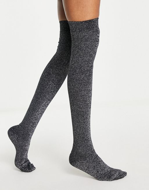 Sock Socket  chaussettes femmes Adèle paillettes noir – Nubia