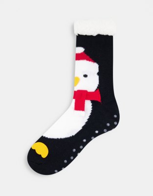 Chaussons chaussettes de Noël - Lot de 2