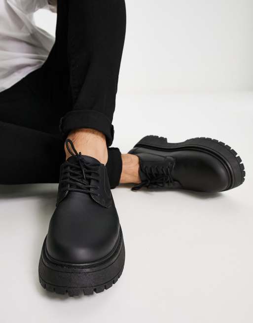 ASOS DESIGN Chaussures lacets en similicuir avec grosse